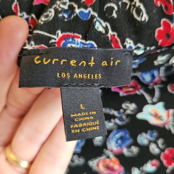 New Anthropologie Striped Floral Pencil Skirt by Current Air Size L - Picture 6 of 8